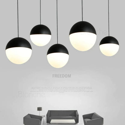Decorbites™ Glas-Kugelleuchten: Schwarz 15/20 cm LED Hängelampen für Küche und Wohnzimmer