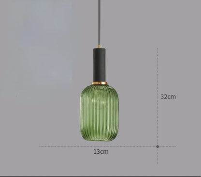 Decorbites™ Glas Farbige LED Anhänger Licht Kronleuchter für Heim Wohn- und Esszimmer Dekoration