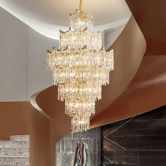 Decorbites™ Elegante Kristall-Kronleuchter für Duplex-Wohnzimmer, Hotelfoyer – Luxuriöse Atmosphäre