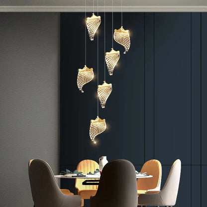 Decorbites™ Elegante Acryl-Kronleuchter für das Wohnzimmer und Esszimmer in einer Duplex-Wohnung