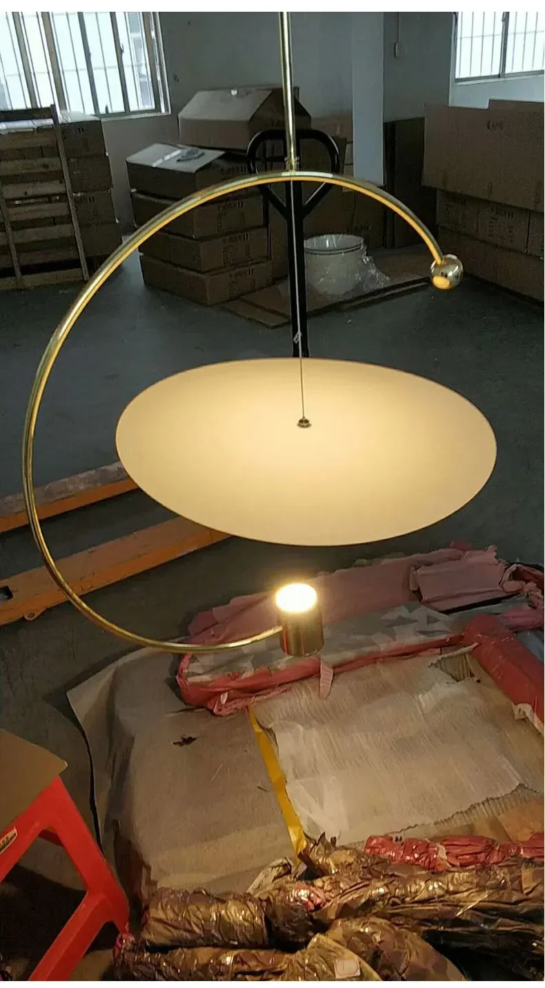 Gold Iron LED Pendant Light