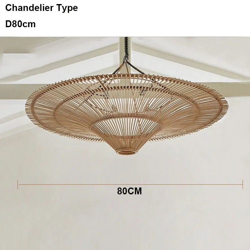 Decorbites™ Handgefertigte Rattan-Wickler-Lüster für die Dekoration von Zuhause und Geschäft