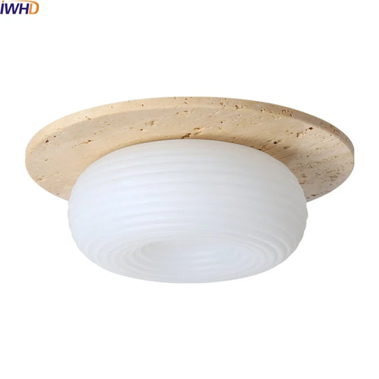 Decorbites™ LED-Deckenleuchte Gelber Travertin - Nordische Acryl-Lampe für das Wohnzimmer