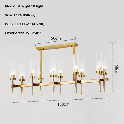 Decorbites™ Gold Metall Glas LED Anhängerleuchten Kette Hängelampe
