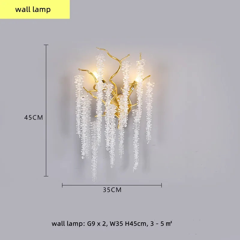 Gold Branch Aluminum Pendant Light 14-Light