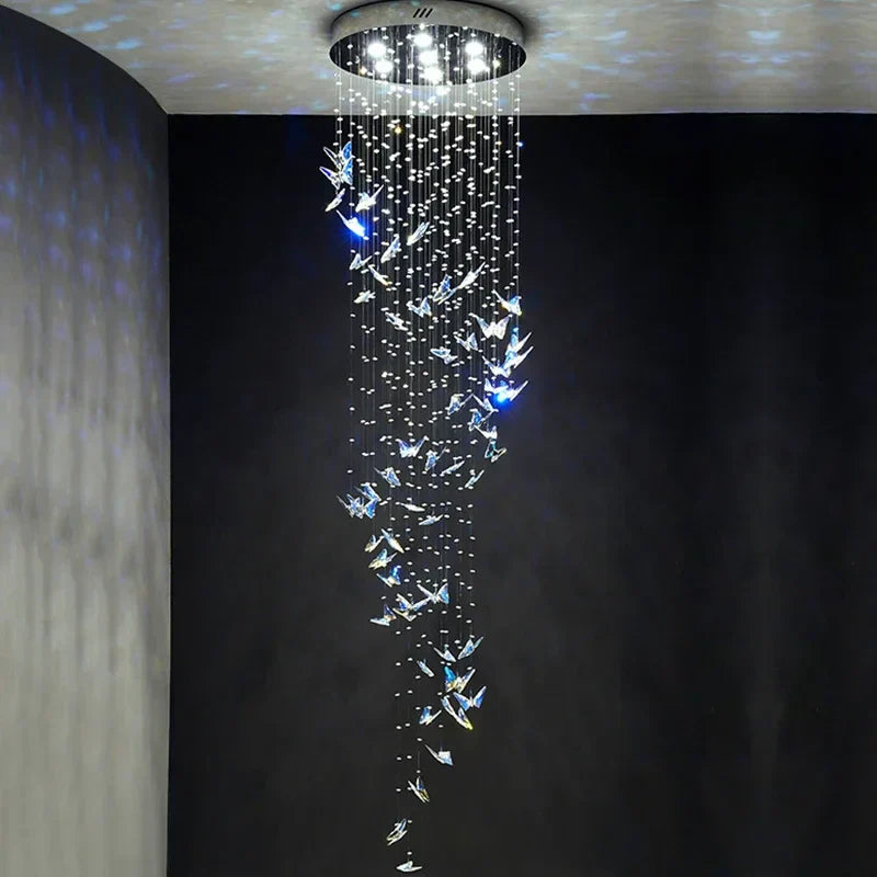 Decorbites™ Kristall-Treppenhaus-Lüster: Luxuriöse LED-Hängeleuchten für das moderne Wohnzimmer