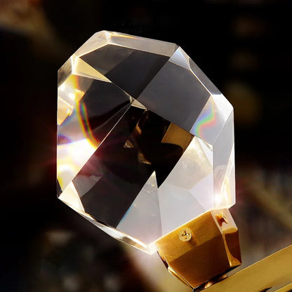 Decorbites™ Diamantkristall-Kronleuchter: Luxuriöse Gold-LED-Beleuchtung für Treppenhaus & Wohnzimmer