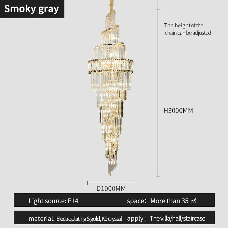 Deluxe Crystal Pendant Chandelier