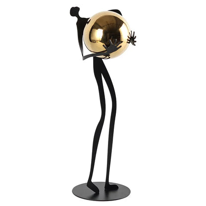 Decorbites™ Goldfigur-Skulptur Metallornament Heimdekoration Figur