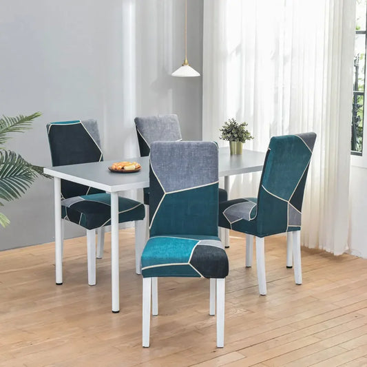 Decorbites™ Geometrische Dehnstuhlbezüge Schoner | Elastischer Sitzbezug