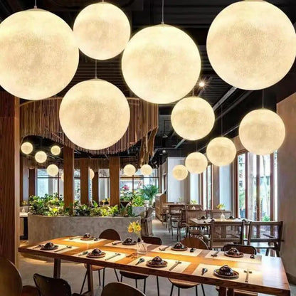 Decorbites™ Sahne-Mond LED-Hängeleuchter: Moderne Beleuchtung für Wohnzimmer, Küche und Schlafzimmer