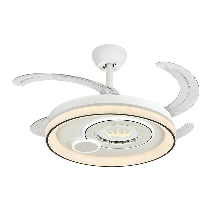 DecorBites™ Dimmable Smart Bedroom Ceiling Fan Light with Remote Control
