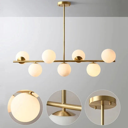 Decorbites™ Glas-Kugel-Hängeleuchter: Moderne LED-Deckenleuchte, nordischer Stil für die Hausbeleuchtung