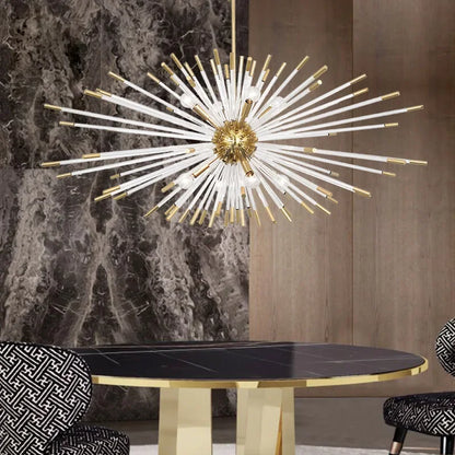 DecorBites™ Dandelion Golden Ball Chandelier - Nordic Postmodern Bedroom Dining Room Decor