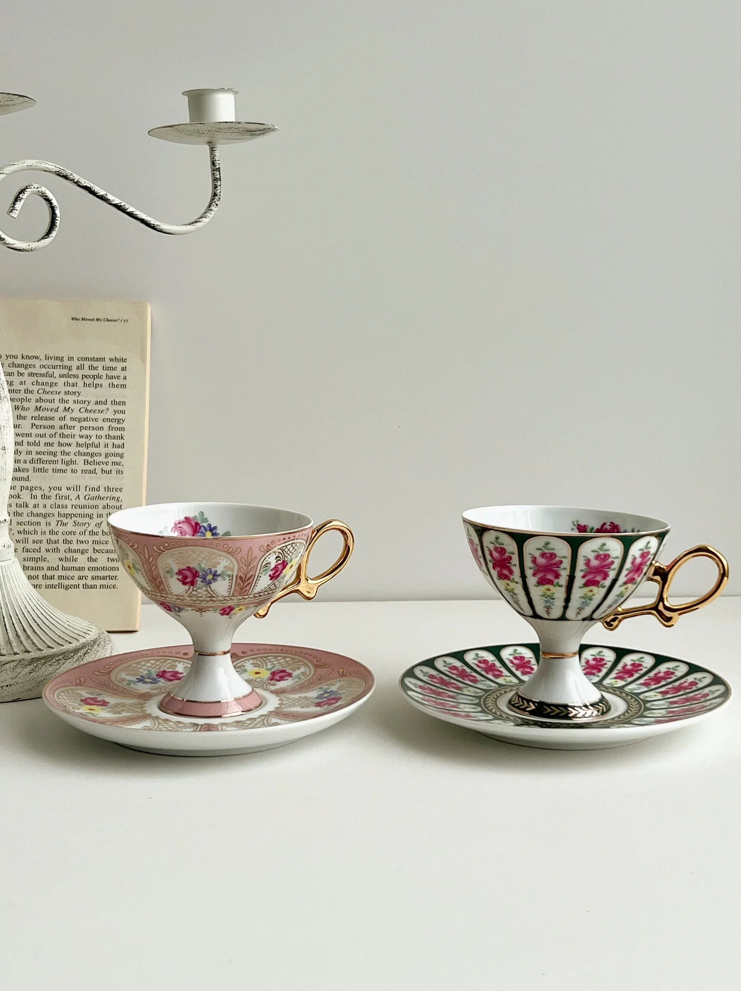 Decorbites™ Court Style Latte- & Cappuccino-Tassen-Set mit Untertasse, Teetassen-Set