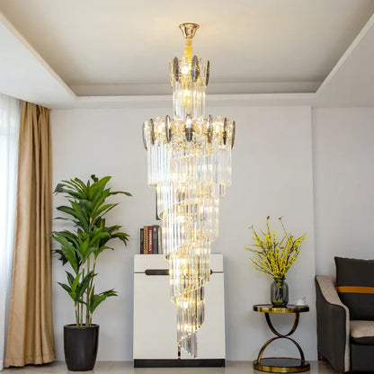 Decorbites™ Kristall-Kronleuchter: Moderner minimalistischer Luxusleuchter für das Duplex-Wohnzimmer