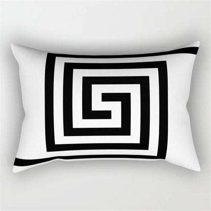 Decorbites™ Geometrisches Wellenlinien-Taljen-Kissenbezug-Set