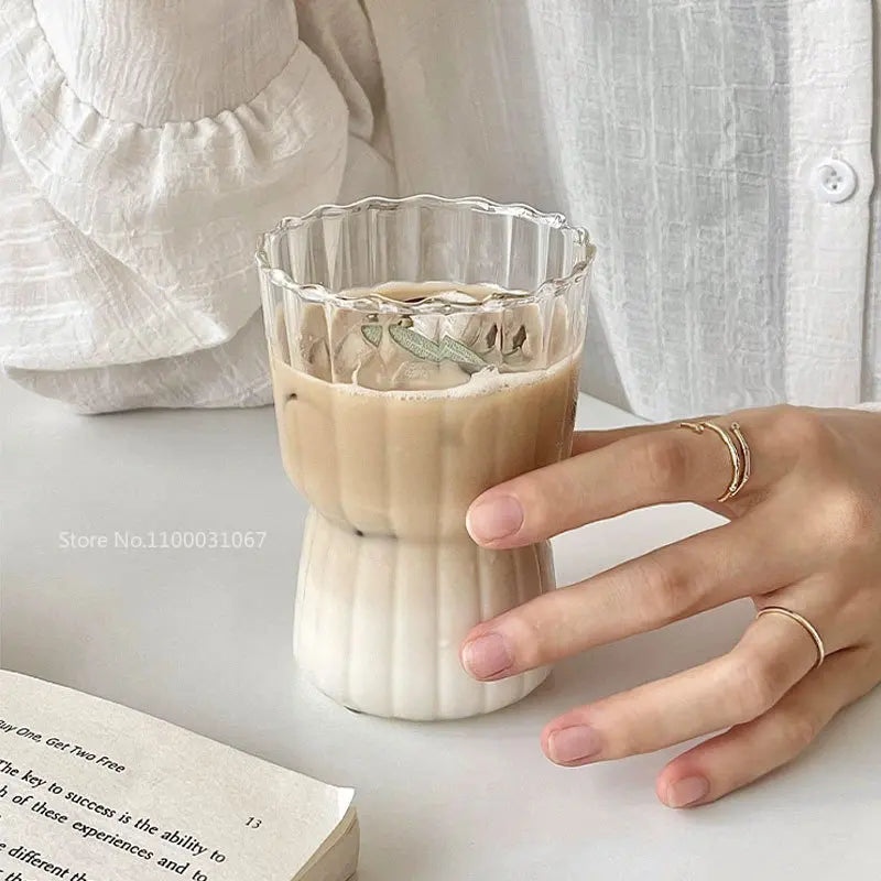 Glass Stripe Drinkware Cup