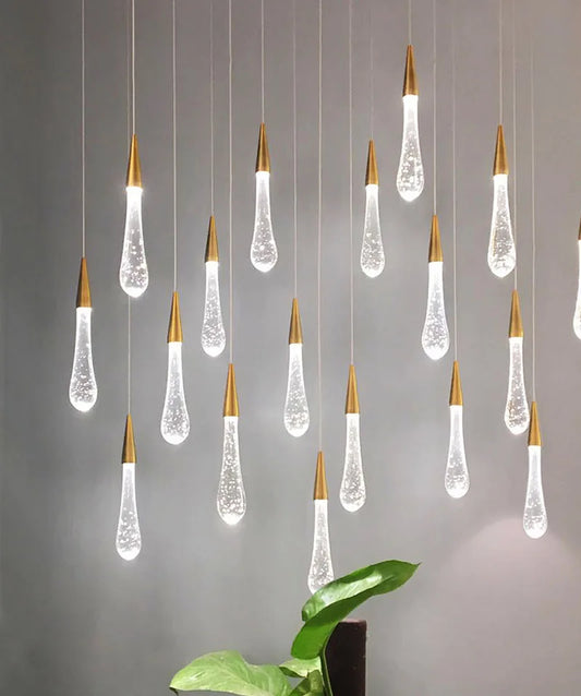 Decorbites™ Goldkristall-Hängeleuchte: Europäische Luxus-LED-Leuchtenschiene