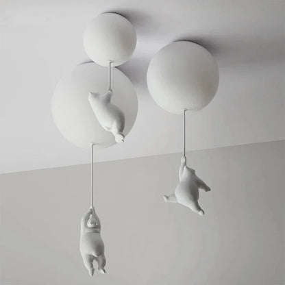 DecorBites™ Little Bear Cartoon Pendant Lamp for Kids Room Bedroom Living Room