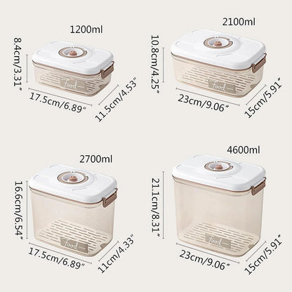 Decorbites™ Frische-erhaltender Vakuumbehälter: Großvolumiger Lebensmittelorganisator.