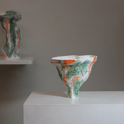 Decorbites™ Abstraktes unregelmäßiges Muster Keramikvase zur Heimdekoration