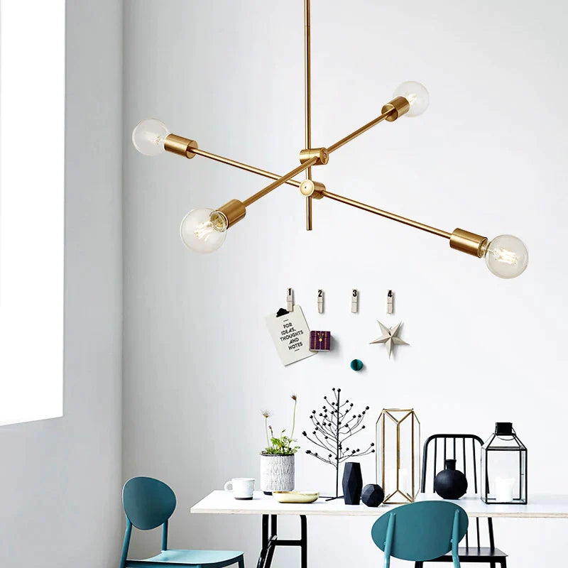 Decorbites™ Glas-Kugle-Globus-LED-Pendelleuchte - Nordisch Moderne Eisenstange Hängelampe