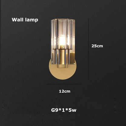 DecorBites™ Crystal Black Gold Luxury LED Hanging Pendant Light for Living Room