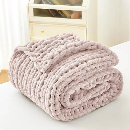 Decorbites™ Gemütliche Herbst-Fleece-Decke | Beidseitig warme Flanell | Langlebig & weich