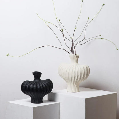 Decorbites™ Fringe Heterophore Vase - Handgefertigte Porzellan-Floralarrangement-Dekoration