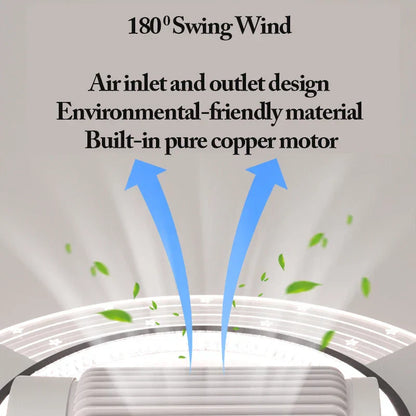 DecorBites™ LED Bladeless Ceiling Fan Dimmable Remote Modern Indoor Lightingusc