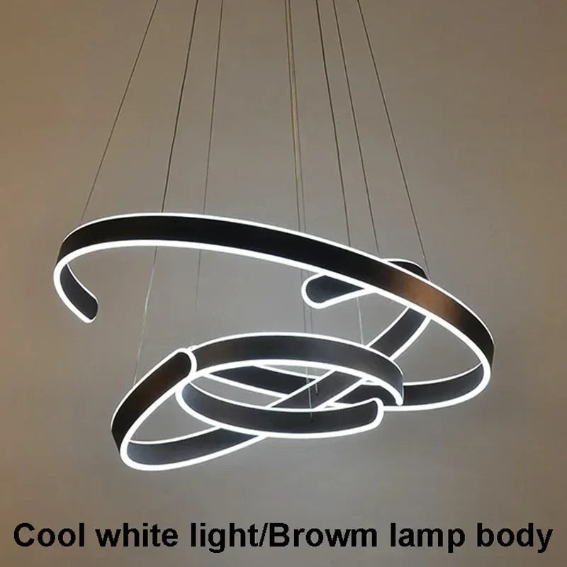 Decorbites™ Geometrische Kreisringe LED-Hängeleuchte
