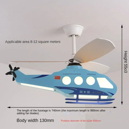 Decorbites™ Hubschrauber-Licht-Deckenlampe für das Jungenzimmer