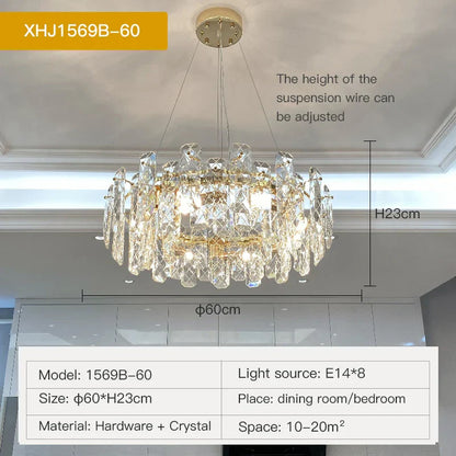 Decorbites™ Kristall-LED-Kronleuchter für gehobene Wohnräume