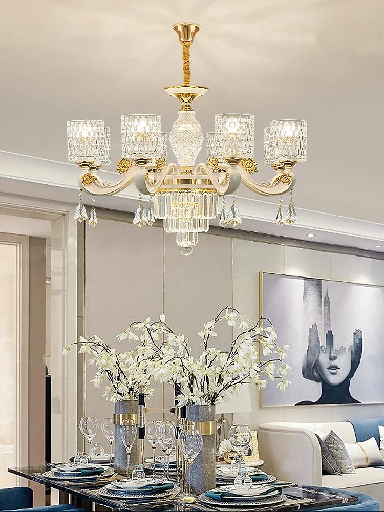 Decorbites™ Kristall-Deckenleuchter: Moderner europäischer Stil, hochwertiger Luxus für Wohnzimmer, Esszimmer