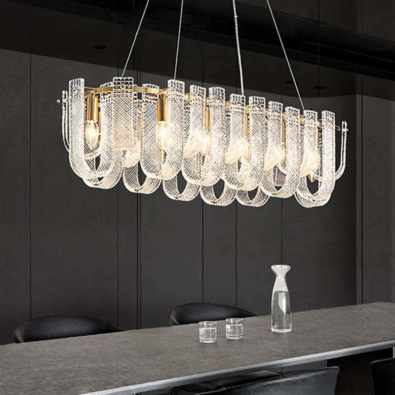 DecorBites™ Dimmable LED Copper Ceiling Chandelier for Luxurious Living Room Lighting