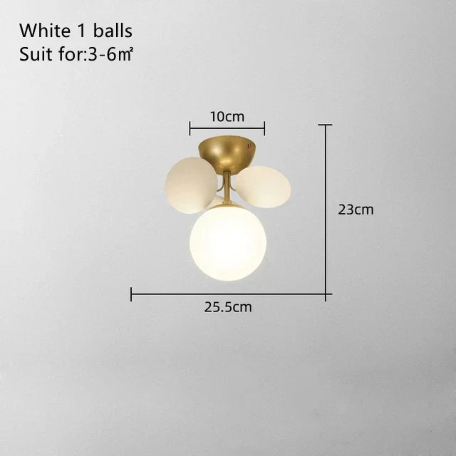 Decorbites™ Kinderzimmer-Glas-Kugeln-Kronleuchter, moderner LED-Deckenleuchter