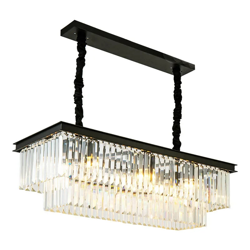 Retro Gold Black Chandelier