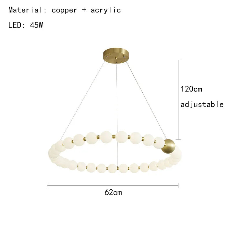 Decorbites™ Acryl-LED-Kronleuchter: Moderne Pendelleuchte für das Wohnzimmer