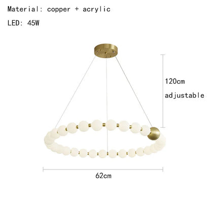 Decorbites™ Acryl-LED-Kronleuchter: Moderne Pendelleuchte für das Wohnzimmer