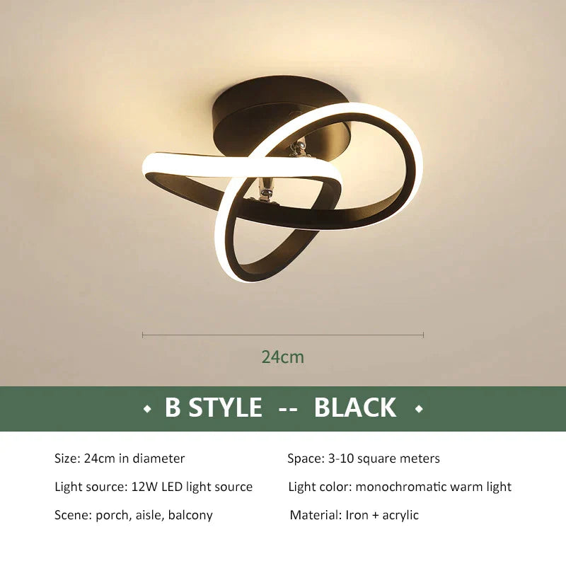 DecorBites™ LED Ceiling Chandelier Modern Bedroom Lamp Indoor Decor Surface Mounted Lighting
