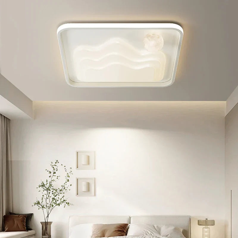 White Modern LED Chandelier