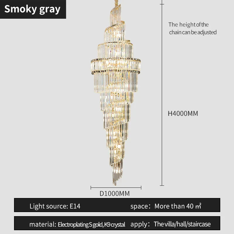 Deluxe Crystal Pendant Chandelier