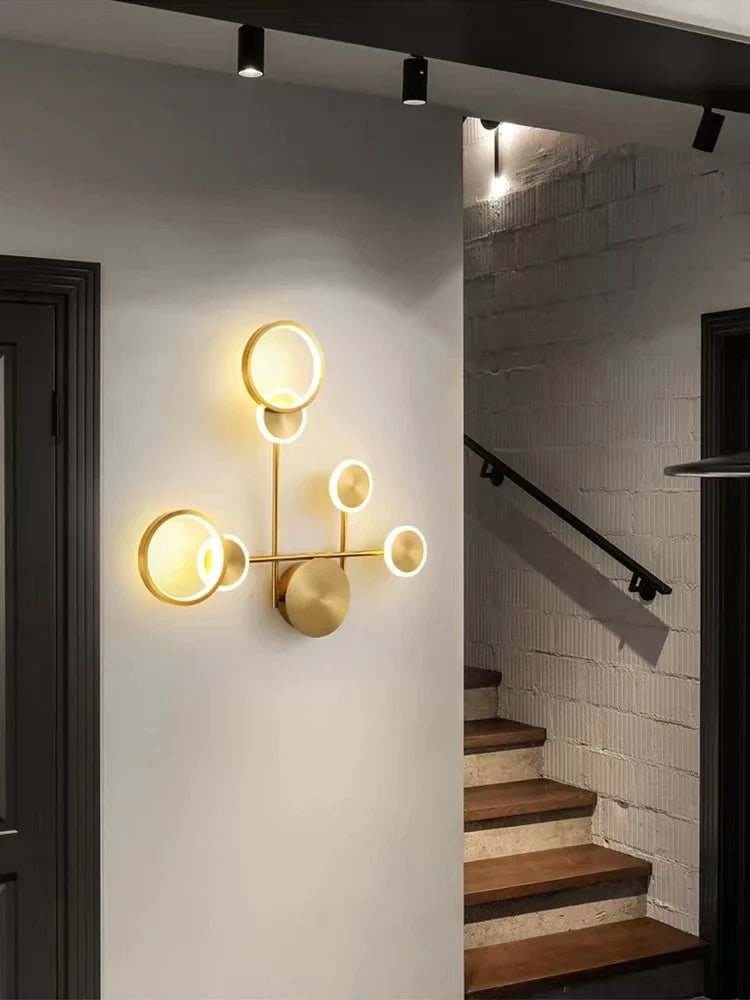 Decorbites™ Messing-LED-Wandleuchte: Moderne nordische Dekor-Wandleuchte für Küche, Schlafzimmer, Wohnzimmer