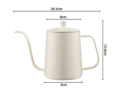 DecorBites™ Glass Coffee Maker Pot Barista Kettle Stainless Steel Strainer Pitcher