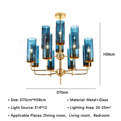 Decorbites™ Amerikanische Glaskronleuchter LED-Hängeleuchte