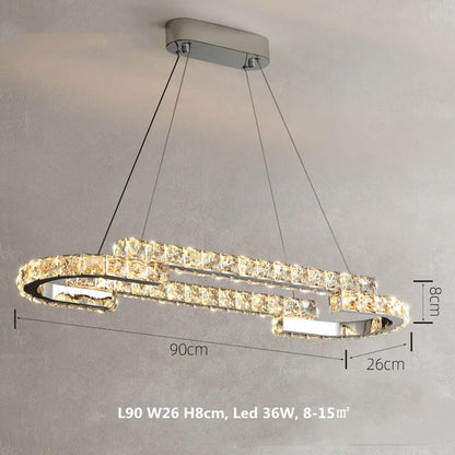 Decorbites™ Kristall-LED-Hängeleuchten Chromstahl Moderne Luxusarmaturen