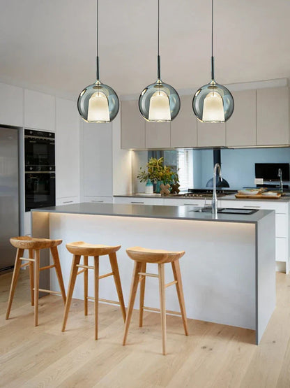 Decorbites™ Glas-Kugelleuchter: Italienische Designer-Hängeleuchte für Esszimmer, Kücheninsel