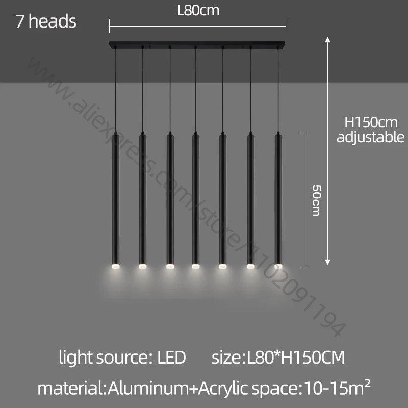 Cylindrical Glossy Chandelier