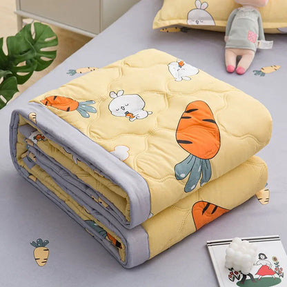 Decorbites™ Daisy-Print-Steppdecke für Frühling Sommer, Queensize, Maschinenwaschbar, Bequeme Decke